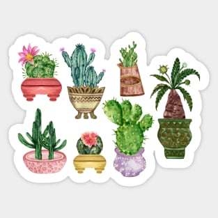 Cactus3 flower pot Sticker